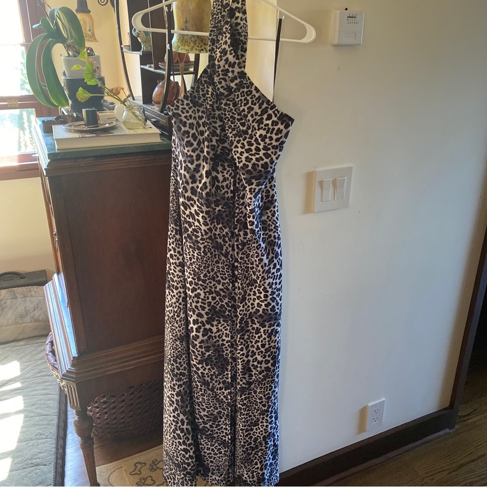 Boston Proper Fabulous Animal Print Pant Suit-M